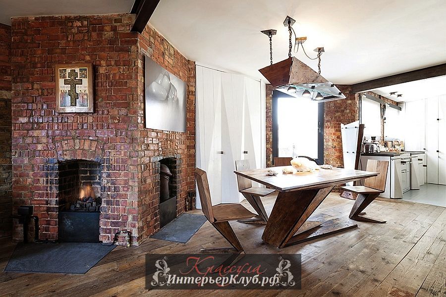 Шикарный минималистский обеденный стол в лондонской квартире с дизайнерским интерьером